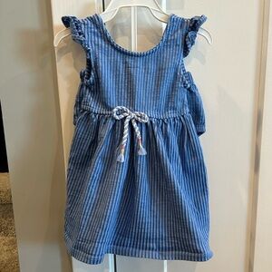 Vince Camuto Blue and White Striped Dress